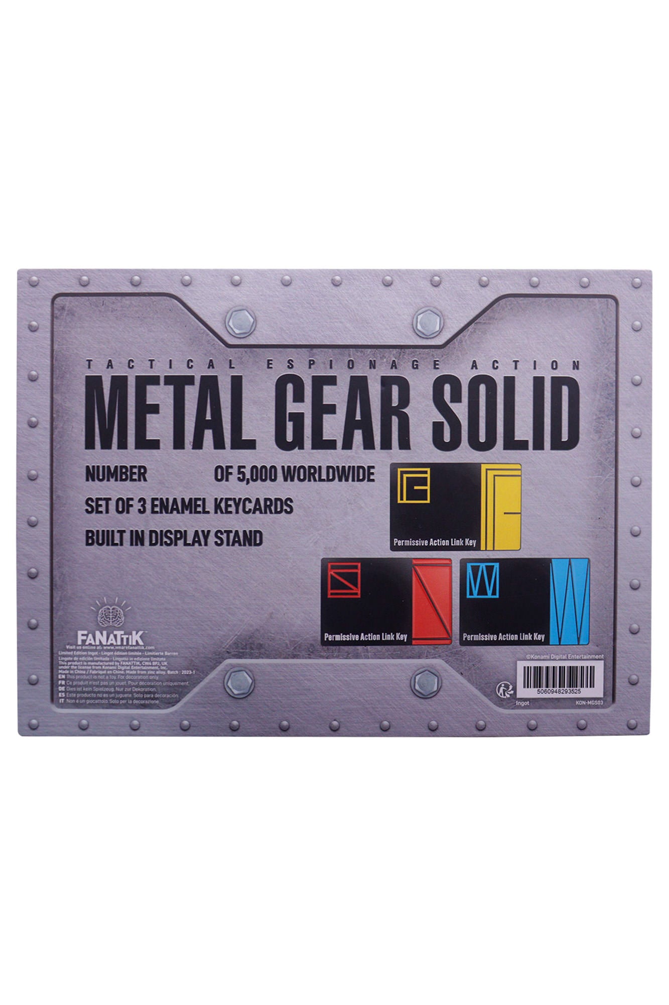 Metal Gear Solid Limited Edition Set of 3 Key Cards by Fanattik