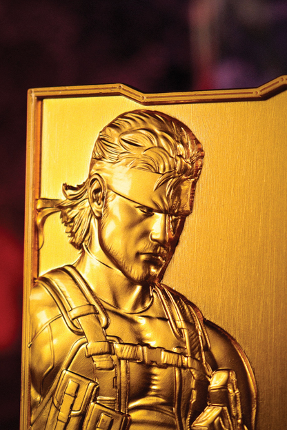 Metal Gear Solid 2 - 24k Gold Plated Snake Ingot by Fanattik