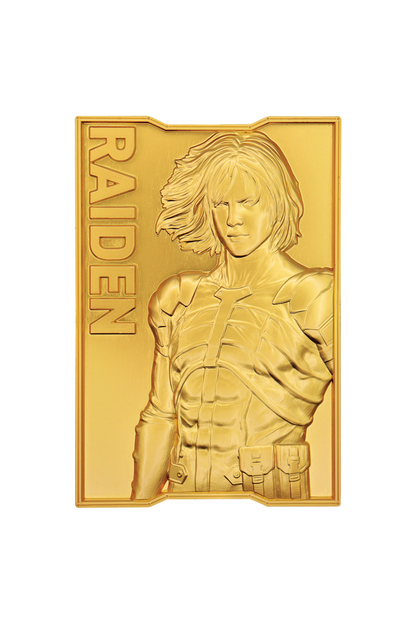 Metal Gear Solid 2 - 24k Gold Plated Raiden Ingot by Fanattik